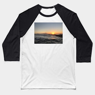 Wild Waves and Sunset in Torregaveta Baseball T-Shirt